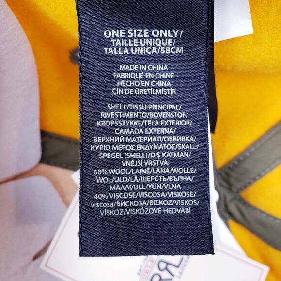 NWT DOUBLE RL RRL RALPH LAUREN Winged Logo Wool Blend Felt Ball Cap Gold/ Yellow - Picture 9 of 10